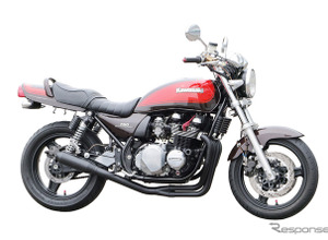 ナップス×モリワキ、『ゼファー750/RS』用モンスターブラックマフラーを限定発売 画像
