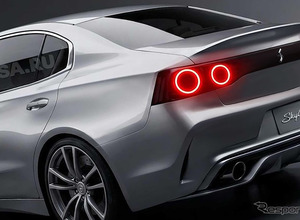 日産『スカイライン』次期型への期待高まる…丸型4灯のテールランプ、Skyline“ロゴ 画像