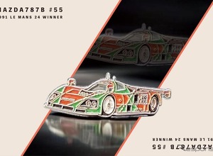 「MAZDA 787B」ピンバッジが登場、ル・マン優勝35周年を記念 画像