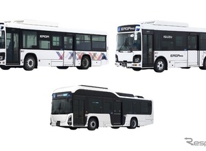 いすゞ、路線バス「エルガ」シリーズを改良…安全装備拡充とEV寒冷地対応を強化 画像