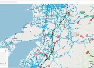 ゼンリンデータコム、熊本地震被災地の「通行実績情報マップ」を無料公開…ホンダのカープローブデータ活用 画像