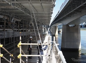 知ってましたか？　首都高・荒川湾岸橋　100年先への「大規模」修繕---工費110億円、工期7年半［現場見学］ 画像