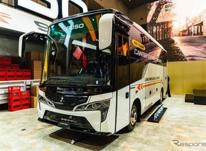 小型トラック「キャンター」ベース、三菱ふそうが新型バス発表…インドネシア展示会 GIIAS 2026 画像