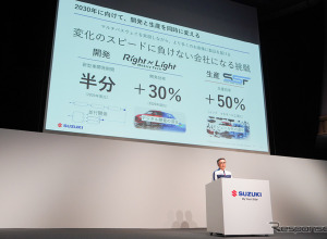 スズキ、新車開発期間を「半分」に、開発効率30％向上…鈴木社長「変化のスピードに負けない会社になる」 画像