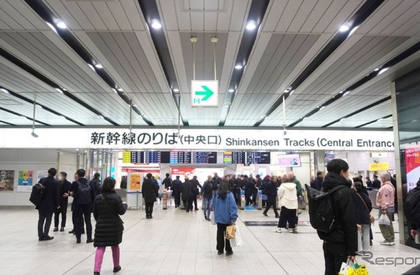 ［新大阪駅設置個所、経路案内］新幹線中央口改札から