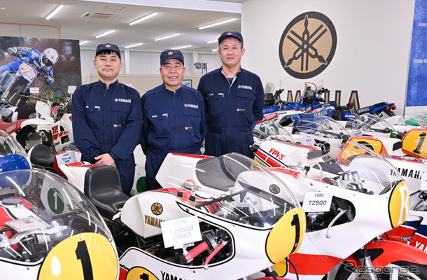 ヤマハコミュニケーションプラザの展示車両をレストア＆メンテナンスする3名のエンジニアに話を聞いた