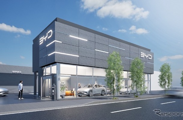 「BYD AUTO 山形」の完成イメージ