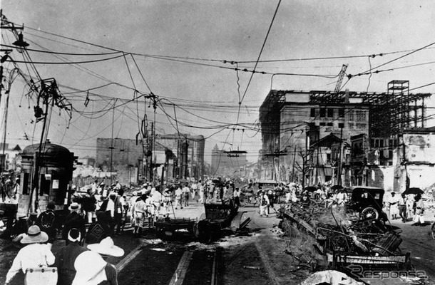 関東大震災時（1923年）の東京銀座
