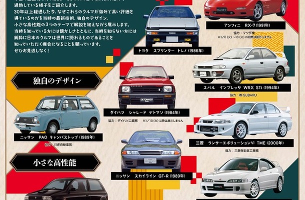 特別展「What’s JDM？　世界が熱中する’80-’90年代の日本車」