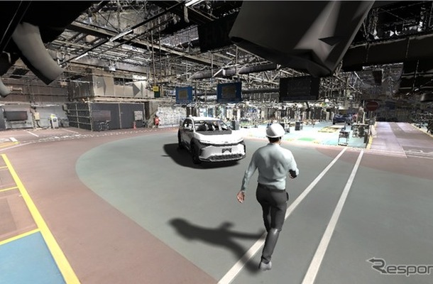 デジタルツイン環境で再現したトヨタ自動車の量産工場