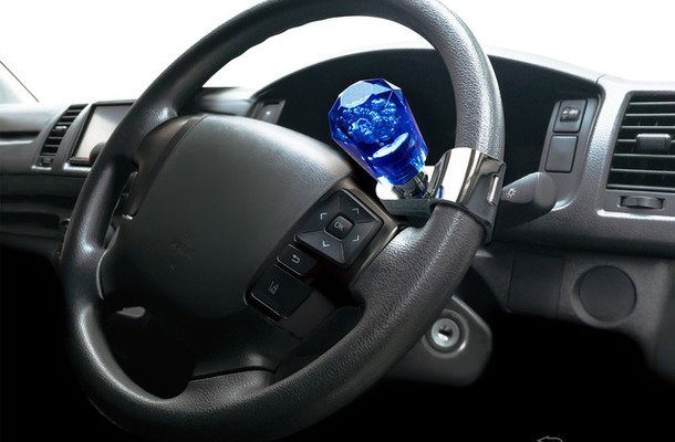 Kashimura・アクリルハンドルスピンナー ブルー（NKS-128）