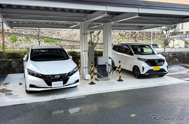 日産リーフとサクラの公用車がカーシェアに