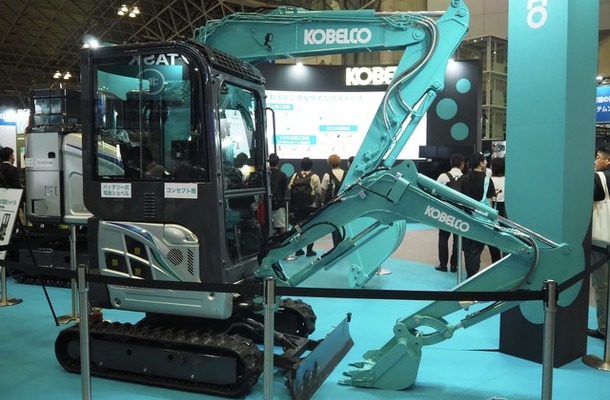 コベルコのバッテリー式電動ショベル（CSPI-EXPO 2025）