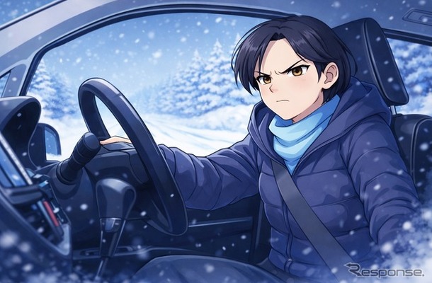 雪道走行（イメージ）