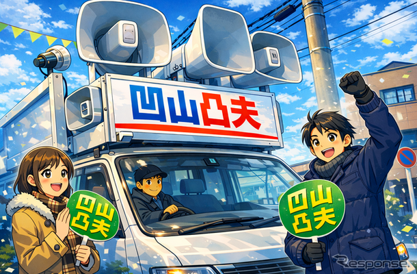 選挙カー＆選挙運動（インメージ）