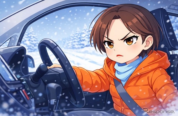 雪道走行（イメージ）