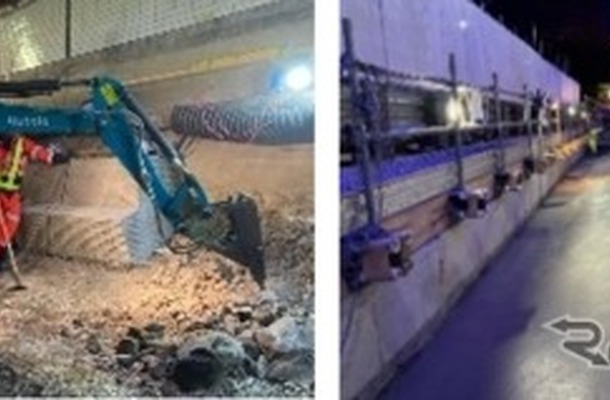 上信越道上り線の佐久IC～碓氷軽井沢IC間でトンネル・橋りょうリニューアル工事