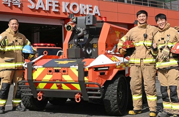 ヒョンデグループの無人消防ロボット
