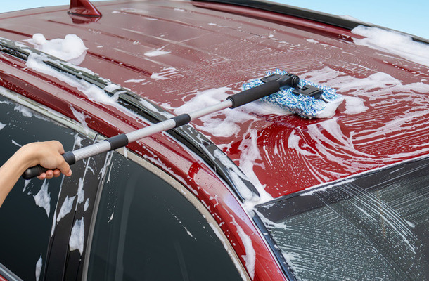 プラスセーヌ洗車スポンジ マイクロファイバーモップ