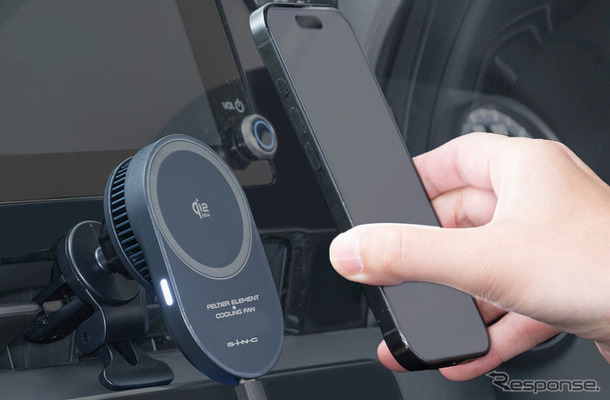 SEIWA・・冷却マグホールドスマホ充電ホルダーQi2.2/AC（D663）