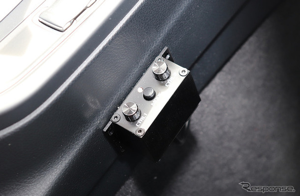 「パワーアンプ内蔵DSP」にてシステムが構築されたオーディオカーの一例。