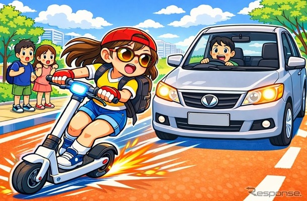 電動キックボードの危険行為