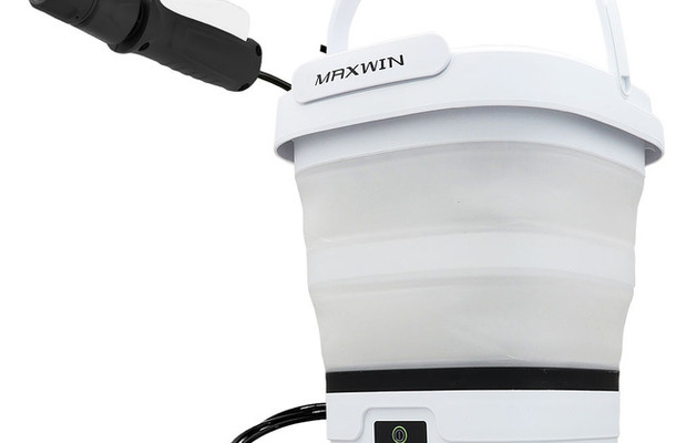 折りたたみ式バケツ一体型モバイルシャワーのアップグレードモデル『G-MSWH02』