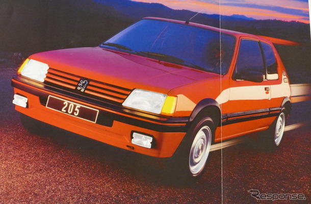 プジョー205GTI 当時のカタログ