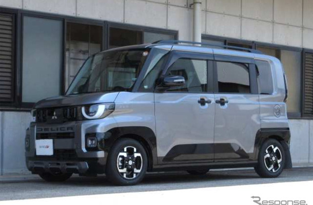 タナベ サステックNF210　三菱・デリカミニ4装着例（フロント：18mmダウン / リア：23mmダウン）