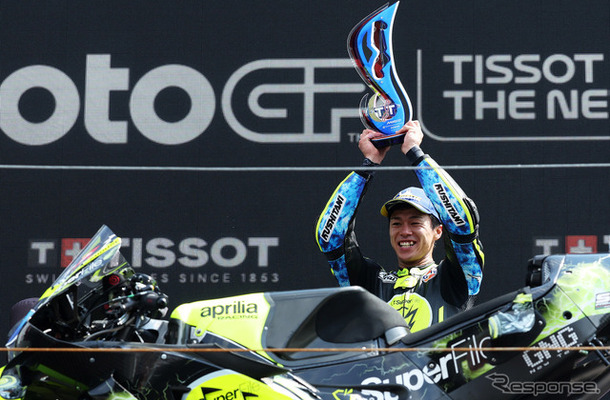 MotoGP オランダGPで初優勝を飾ったアプリリア小椋藍選手