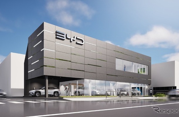 BYD AUTO 東京杉並の完成イメージ