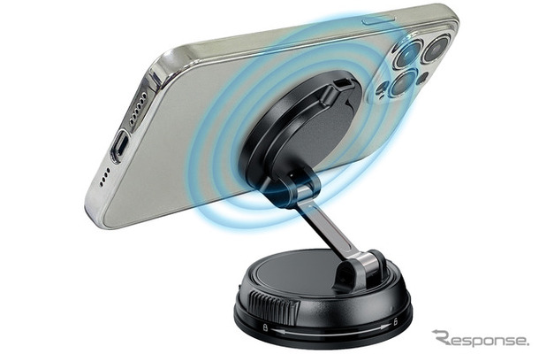 SEIWA・マグホールドスマホ充電ホルダーDB吸盤（D675）