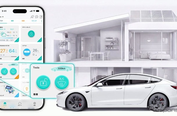 テスラのEVをスマートホームアプリで操作可能に