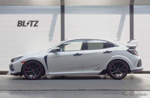 ブリッツ DAMPER ZZ-R A　FK8シビックタイプR装着例（フロント：21mmダウン / リア：23mmダウン）
