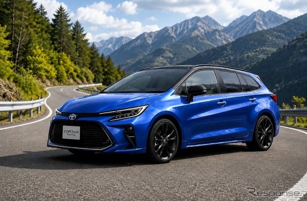 トヨタ カローラツーリング 次期型の予想CG