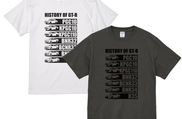 「NISSAN HISTORY OF GT-R Tシャツ」