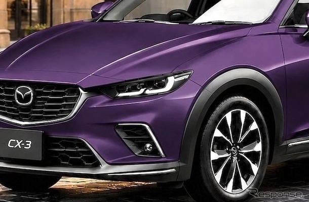 マツダ CX-3 次期型の予想CG