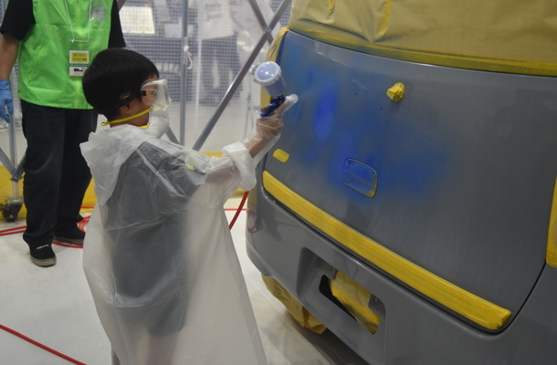 実車の塗装や重機の整備体験に子供たちも大興奮！「ジュニアメカニック2026 in 東北」が夢メッセ宮城で開幕