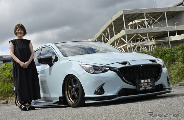 まさみさん　マツダ・DJLFSデミオ…CARTUNE ALL USERS MEET神戸