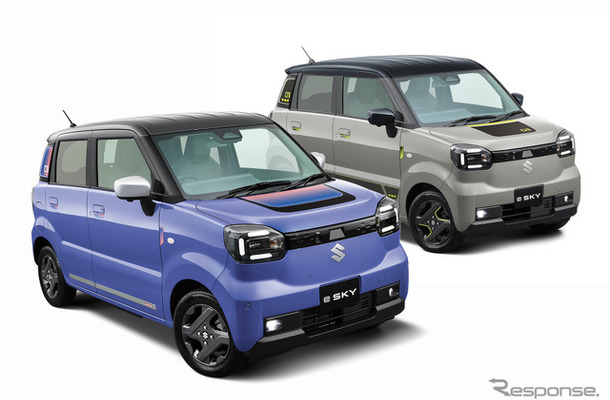 純正アクセサリー「MILD SPORTY」（左）と「neo future」（右）装着車