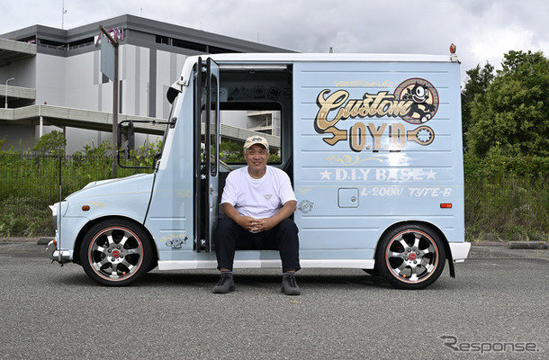custom-おやぢさん　ミラウォークスルーバン…CARTUNE ALL USERS MEET神戸