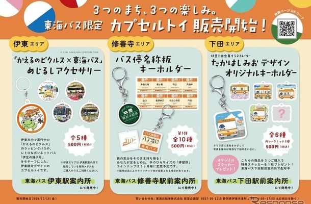 「東海バスオリジナルカプセルトイ」