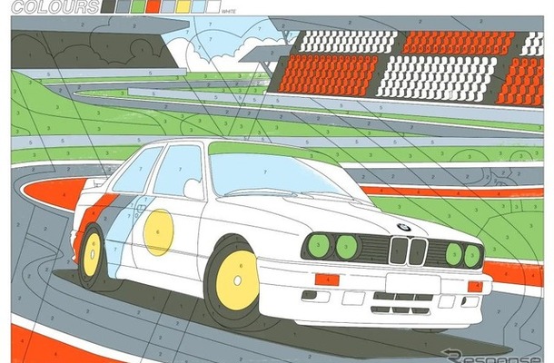 BMW M3 DTM のぬり絵