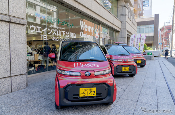 超小型EVで横浜の街をオシャレに散歩…C+pod ショートタイムレンタル開始［発表試乗会］