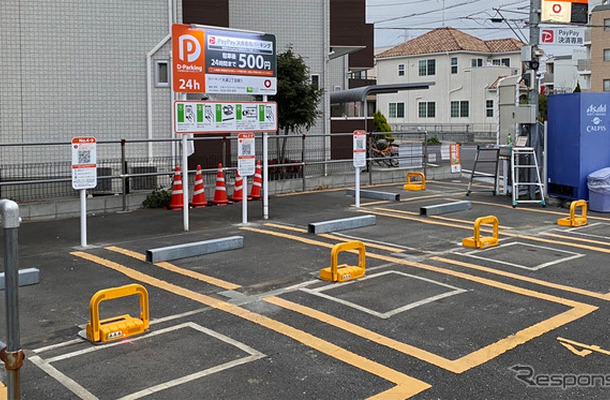 設置事例：大和ハウスパーキング㈱の時間貸し駐車場（埼玉県八潮市）