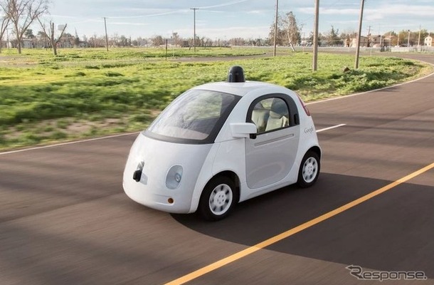 グーグルが自社開発した自動運転車のプロトタイプ