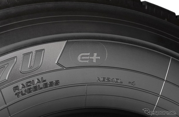 横浜ゴムがトラック・バス用タイヤに電動車対応タイヤ独自マーク「E＋」の付与を開始