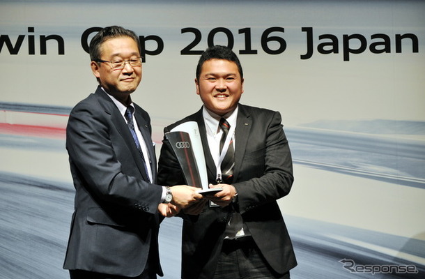 全世界のアウディディーラーが技術を競う「Audi Twin Cup」。2年連続で世界大会出場を決めたAudi熊本の大磧数敏氏