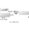 ミドリムシ接着剤でアルミニウム板を接着した試験片