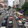 ヤンゴン市内の渋滞（9割は日本の中古車）